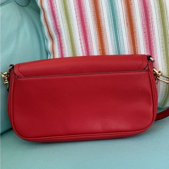 Michael Kors Red Shoulder Bag - Picture 2 of 16